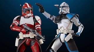 New Star Wars Black Series Clone Commander Fox amp Captain Rex revealed at entertainment earth [upl. by Juieta]