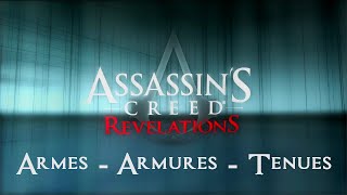 Assassins Creed  Revelations  Bonus  Toutes les armes armures amp tenues showcase [upl. by Badr116]