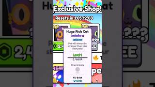 The LUCKIEST Forever Pack Ive EVER Seen 😳  2x RB Huge Rich Cat Pet Sim 99 [upl. by Garaway]