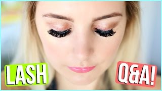 EYELASH EXTENSIONS EXPERIENCE  QampA [upl. by Madda]