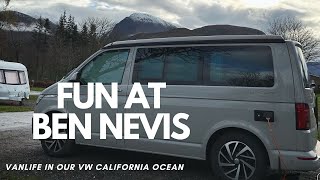 Our stay with a view of Ben Nevis Scotland in our VW California Ocean was awesome [upl. by Harraf]