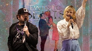 Alison Sudol and Dan Fogler  Queenie and Jacob  Fantastic Beasts Panel at Leaky Con [upl. by Ikaz258]