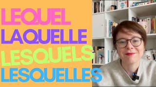 Comment utiliser les pronoms relatifs composés LEQUEL LAQUELLE LESQUELS amp LESQUELLES [upl. by Atinev427]