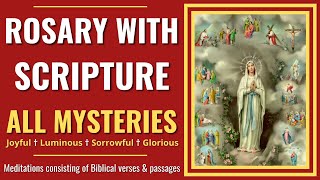 ALL 20 Mysteries  Rosary With Scripture  Scriptural Rosary [upl. by Jessa3]