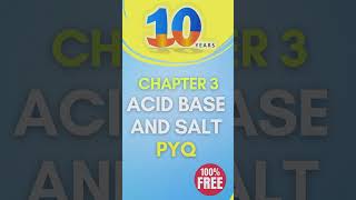 acid base and salts class 10 icse pyq  shorts youtubeshort icseclass10chemistry icseclass10 [upl. by Avis]