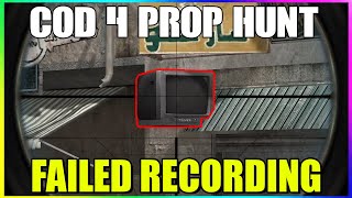 COD4 Prop Hunt Public Lobby w Sark Failed Recording Sessions [upl. by Matthiew]