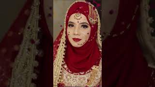 hijab style for bride  Bridal hijab look design bridalhijab wedding youtubeshorts [upl. by Padraic]