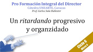 Ciclo 6 Micro 4 Un ritardanto progresivo y organizado [upl. by Anwahsar]