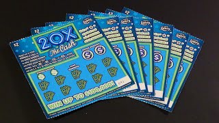 SOOD 1259 7 OF 2 20X THE CASH FL Lottery Scratch Offs [upl. by Knowles852]