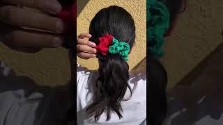 Crochet scrunchies I made this week [upl. by Drapehs340]