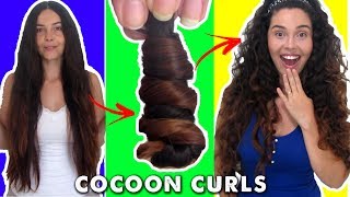 Cocoon curls  Texturização do Casulo  Novidade da Gringa [upl. by Oiramed]