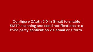 Gmail OAuth 20 for SMTP configuration or scan to email [upl. by Lerak251]