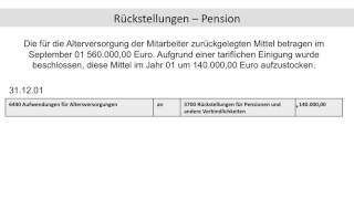 Pensionsrückstellung Rückstellung für Pensionen Abitur Fachabitur BWR FOS  BOS [upl. by Corin]