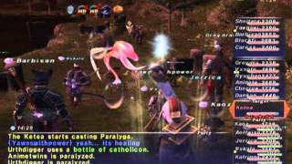 FFXI NM Saga 351 Ketea VNM Full Battle [upl. by Aiclef385]