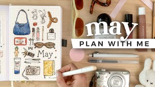 PLAN WITH ME  May 2024 Bullet Journal Setup [upl. by Aiekan567]