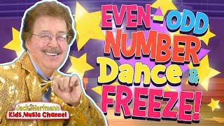 EvenOdd Number DANCE and FREEZE Jack Hartmann [upl. by Doner328]