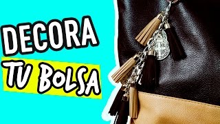 Como decorar tu Bolsas o Mochilas  DIY Accesorio fácil  Mini Tip 12 [upl. by Azelea]