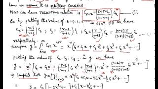 Frobenius Method Part 3 When roots of indicial equation inequal differing [upl. by Aifos481]