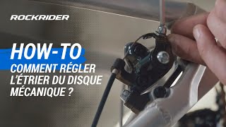 TUTO 🔧 Comment régler létrier du disque mécanique   ROCKRIDER [upl. by Bal]