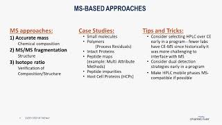 MSBased Impurities Investigations in Biopharmaceutical Laboratories [upl. by Trixy377]