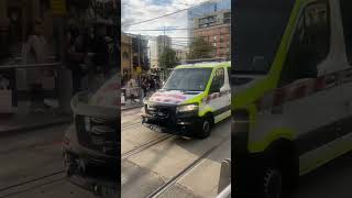 Ambulance Victoria responding to medical emergency CBD [upl. by Bobina]