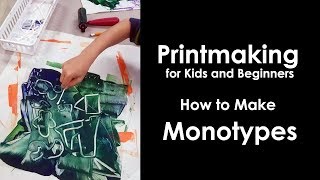 How to Make a Monotype Print for kids and beginners [upl. by Ephraim]