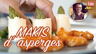 RECETTE ENTRÉE  MAKIS DASPERGES  FACILE ET RAPIDE [upl. by Akanke57]