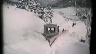 Plowing snow in Red River Pleasant Bay Cape Breton Nova Scotia [upl. by Osnofledi400]