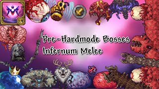 19 Calamity Infernum Mode  All PreHardmode Bosses  Melee [upl. by Zima785]