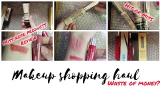 Miss rose makeup haul worth buying miss rose products review [upl. by Silvers307]