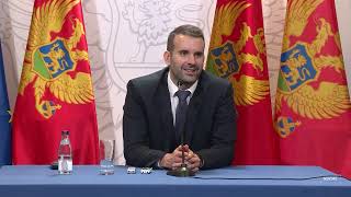 Konferencija za medije predsjednika Vlade Milojka Spajića [upl. by Bendicty]