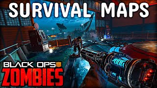 Modded SURVIVAL MAPS in Black Ops 4 Zombies Bo4 T8 Mod [upl. by Sarita711]