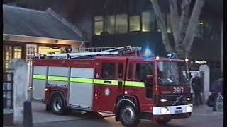 London Fire Brigade Euston Pump LadderNreg Volvo amp Pump54reg Mk1 Atego Turnout 2004 [upl. by Taddeusz]