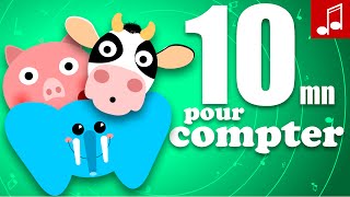 Comptines pour APPRENDRE A COMPTER en français en maternelle [upl. by Ajile]