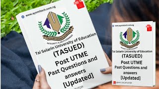 TASUED Post UTME 2024 Past Questions PDF Download – 100 Free Study Guide amp Answers [upl. by Wadlinger949]