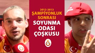 20122013 Sezonu Şampiyonluk Sonrası Soyunma Odası  Galatasaray [upl. by Aerbua]