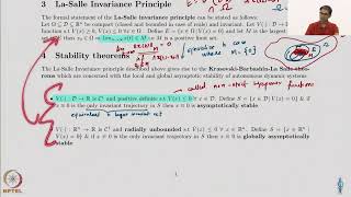 Week 5  Lecture 28  La Salle’s Invariance Principle Part 6 [upl. by Salangia]