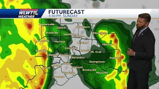 Tracking Sundays severe weather threat [upl. by Sivle]