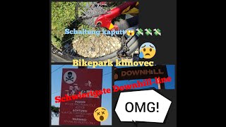 Bikepark Klinovec Schwierigste DH line die ich je gefahren bin 😱 und kaputte Schaltung💸 [upl. by Ecallaw]