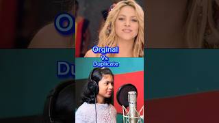 Waka Waka song orginal vs Myanmar duplicate singer virasong trending tiktok shorts [upl. by Anaiviv206]