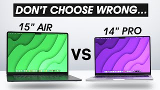 15quot MacBook Air vs 14quot Pro Comparison  BIG Difference [upl. by Nye]