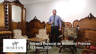 Subasta Especial de Mobiliario Francés  15 Enero 2020 [upl. by Liggett]