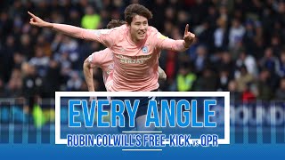 EVERY ANGLE  RUBIN COLWILLS SPECTACULAR FREEKICK vs QPR [upl. by Ande]