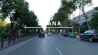 TIRANA  ALBANIA  AL  2022  driving tour  evening [upl. by Amre]