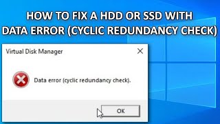 How to FIX Data Error Cyclic Redundancy Check Guide [upl. by Pompea]