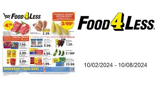 Food 4 Less Weekly Ad US  10022024  10082024 [upl. by Leseil]