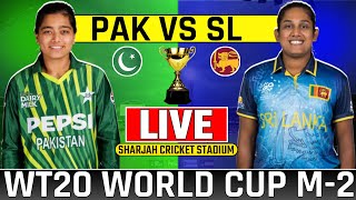 Live Pakistan Womens vs Srilanka Womens T20 Match2  Pakw vs Slw Live Cricket Match Today wt20wc [upl. by Edin]