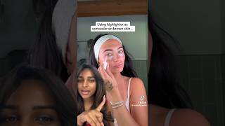 Highlighter vs concealer on brown skin [upl. by Noivart956]