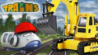 Videosammlung mit Loks Züge Trains  Animationsfilme für Kinder [upl. by Ahsilac]