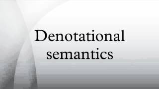 Denotational semantics [upl. by Arraeic]